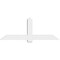 Ekena Millwork Eugene Architectural Grade PVC Gable Bracket, 72"W x 27"H x 4"D x 6"F, 9/12 Pitch GBP072X27X0406EUG00 - alternate 3